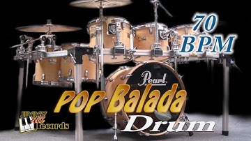 Pop Balada 70 bpm - Drum rhythm in ballad