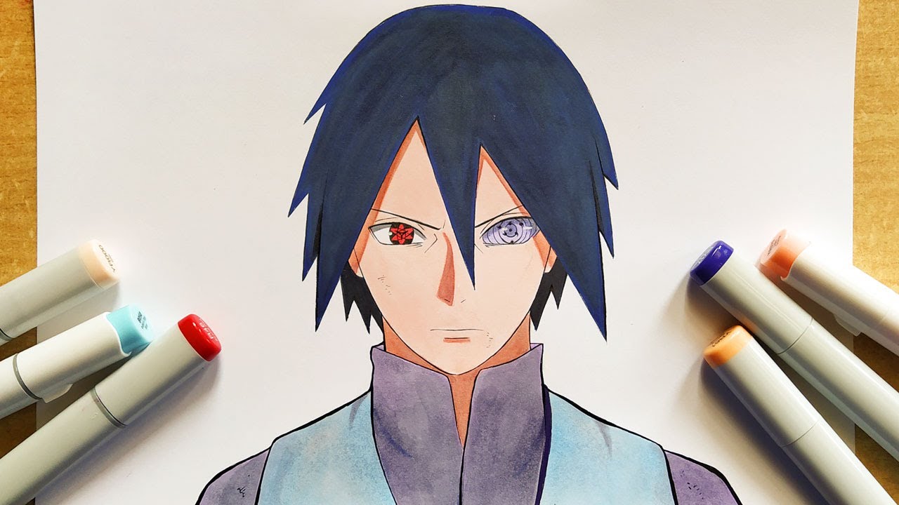 HOW TO DRAW SASUKE (BORUTO) 