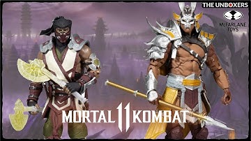 Sub Zero vs  Shao Khan: Mortal Kombat 11 Action Figure 2-Pack by McFarlane Toys