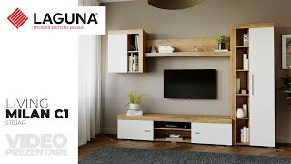 Mobila Sufragerie Living Milan C1 Stejar