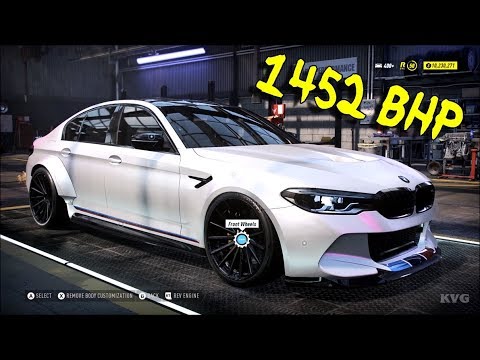 Need For Speed Heat 1452 Bhp Bmw M5 18 Tuning Customization Car Pc Hd 1080p60fps Youtube