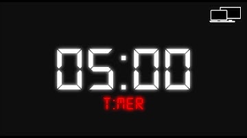 Timer 5 minutes | Retro | 💻 Desktop version - Horizontal | 📖 Study 🎯Focus 💎Concentration 💪Workout