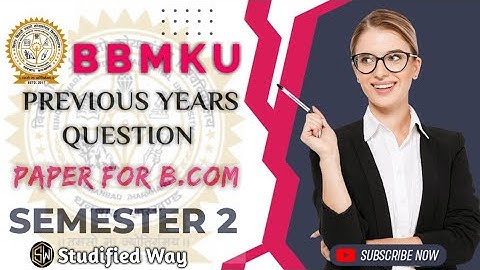 B.com 2nd semester financial  accounting BBMKU|B.com sem 2nd previous VBU @khangsresearchcentre1685