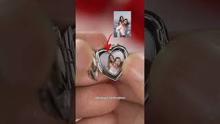 Customized Picture Heart Locket Necklace for Women