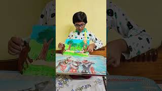 Moral story telling with props for kids #Two friends and the bear