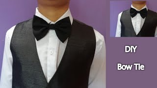How to make bow tie for boys at home cutting and stiching easy method 2021 ||