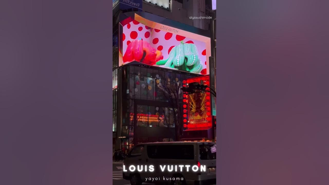 Louis Vuitton x Yayoi Kusama 3D Tokyo Billboard