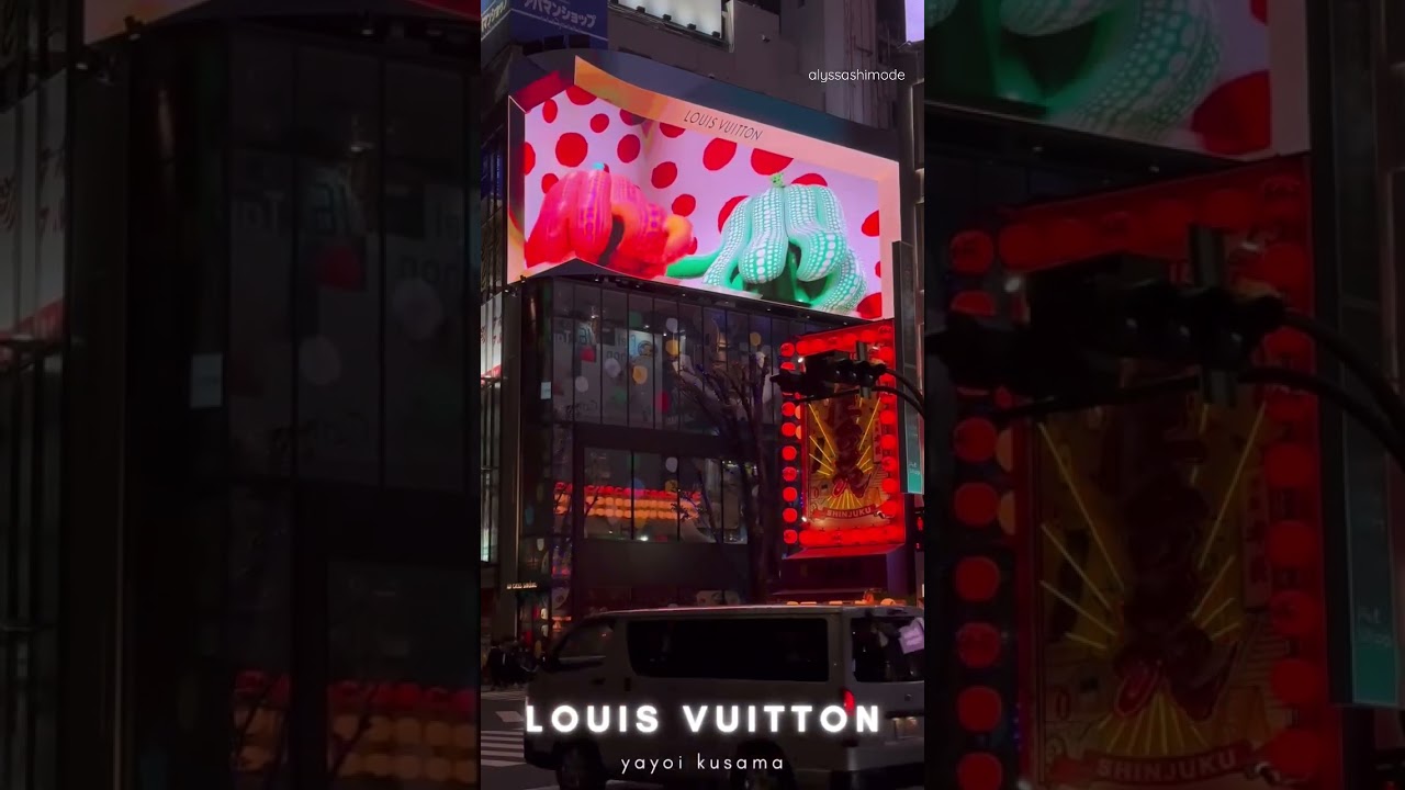 Louis Vuitton x Yayoi Kusama 3D Tokyo Billboard