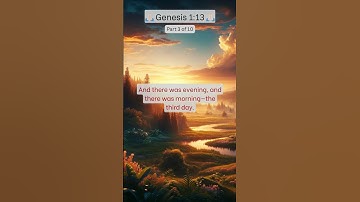🙏🏻 Genesis 1:13 - The Third Day Unfolds 🙏🏻 #Genesis, #God