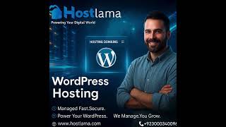 Boost your website speed and security with Hostlama’s WordPress Hosting! 🚀