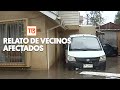 El relato de vecinos con sus casas anegadas por la lluvia en Quilicura