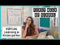 FIRST WEEK OF VIRTUAL SCHOOL || KINDERGARTEN ONLINE || FIRST YEAR TEACHER VLOG