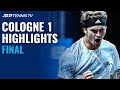 Alexander Zverev vs Felix Auger-Aliassime | Cologne 1 2020 Final Highlights
