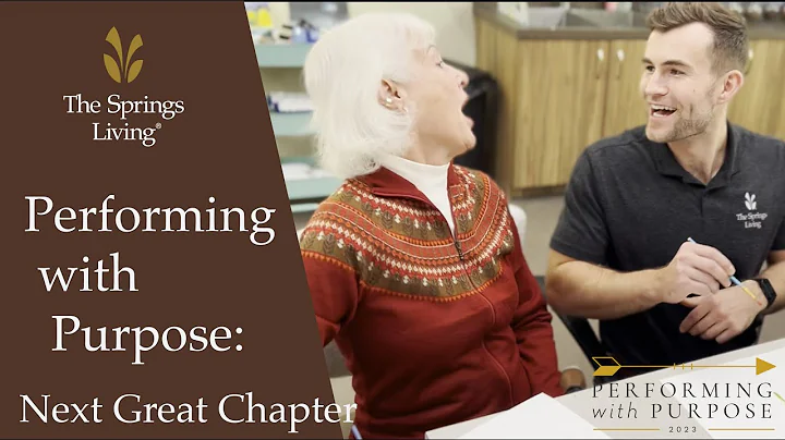 Performing With Purpose - Christine: Writing The Next Great Chapter - The Springs Living
