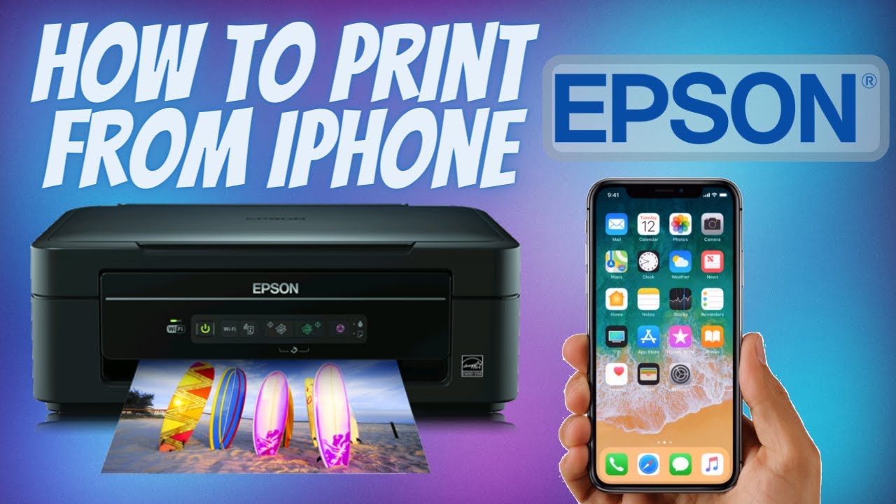 How to Print from iPhone to Epson Printer Wirelessly work iPad) -