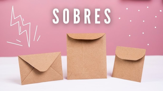 Cómo hacer un sobre para regalo, sobre para regalar dinero 💝 