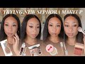 FULL FACE OF NEW MAKEUP FROM MY SEPHORA VIB SALE HAUL| Easy Makeup Routine for Fall | BeeSaddity TV