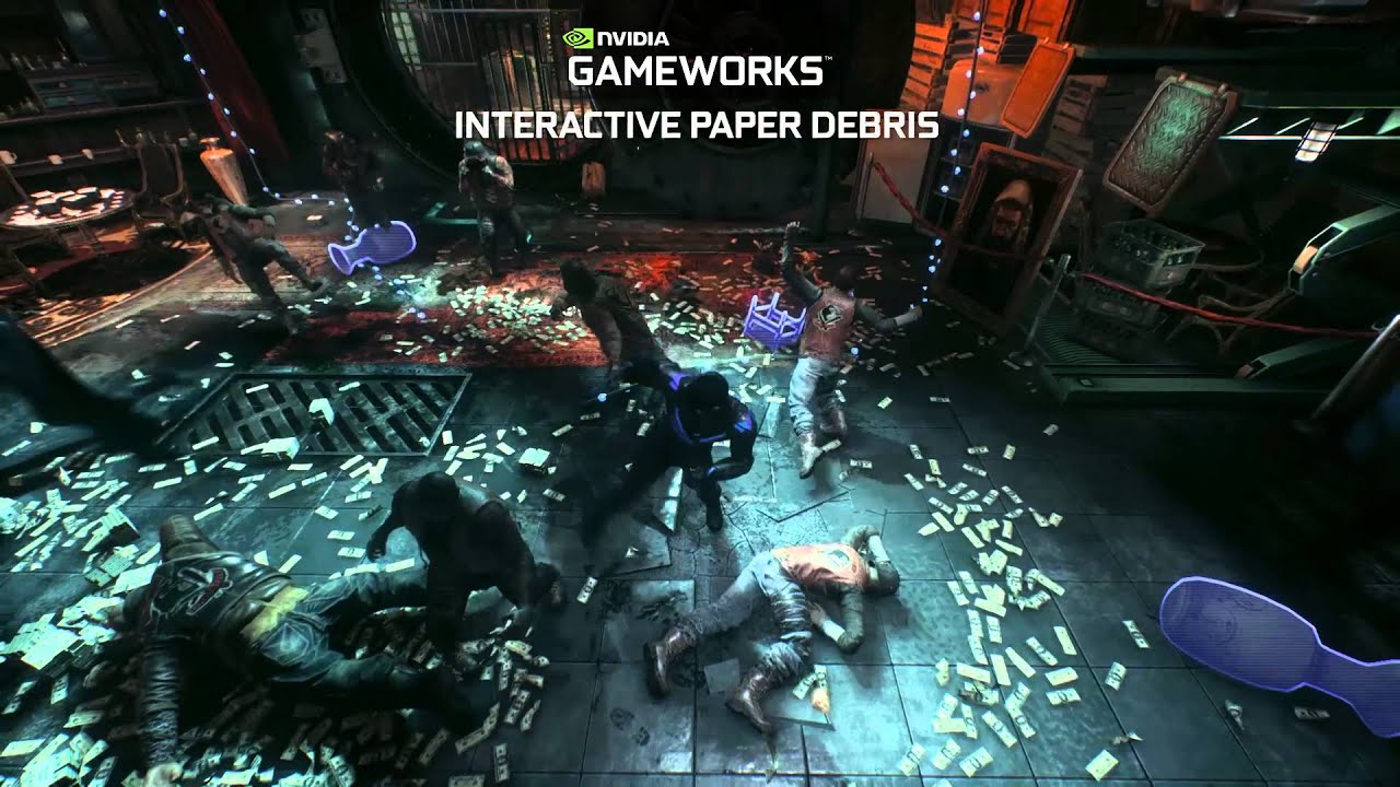 Batman: Arkham Knight is a 45GB download, check out this Nvidia GameWorks  video