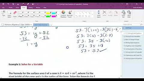 Algebra 2: 1.1 & 1.2: Solving Linear Equations & Inequalities
