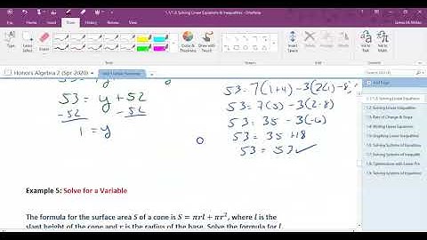 Algebra 2: 1.1 & 1.2: Solving Linear Equations & Inequalities