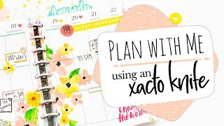 Plan with Me! and an Xacto Knife | @mamajeneplans | Crafty Planners Club