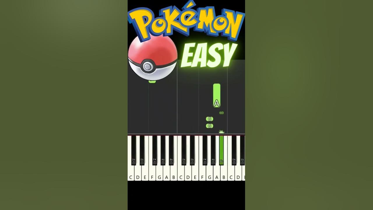 Pokemon Catch Song Easy piano tutorial!