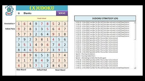 Excel VBA: Sudoku Solver v1.0 - Deep Dive (Purchase Available)