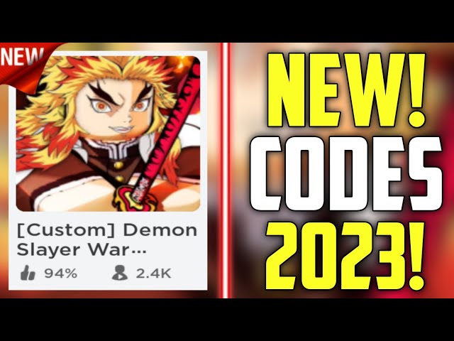 FUTURE CODES!!  *NEW* ROBLOX DEMON SLAYER WAR TYCOON CODES 2023