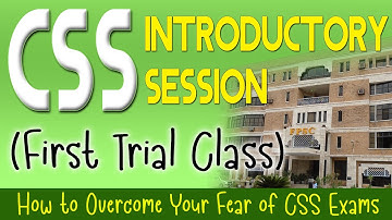 CSS Introductory Session and Trial Class LIVE