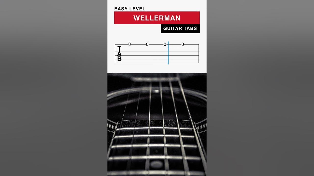 HOW TO Play Wellerman on Guitar for Beginners (Easy TABS) shorts YouTube