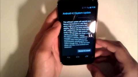 Android 4.2.1 Update & Installation on the LG/Google Nexus 4 (Official OTA)