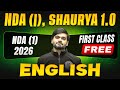 1st Free Lecture For NDA Aspirants! | NDA English Preparation | NDA (I) Shaurya 1.0 For NDA 1, 2026