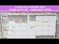 Passion Planner Pro Plan With Me | February 2019