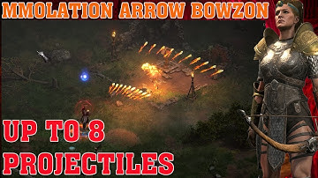 Diablo 2 Resurrected – Immolation Arrow Bowazon Up To 8 Projectiles!