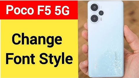 How to change font style, Poco F5 5G me font style change kaise karen