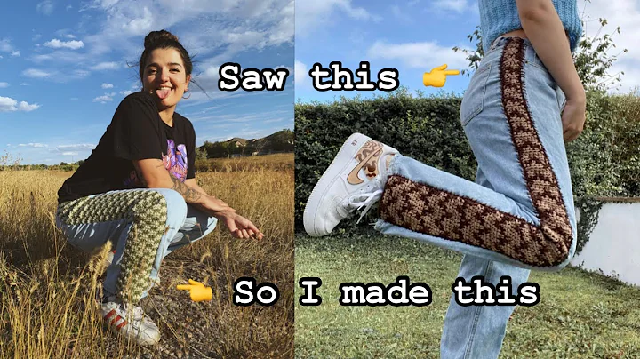 How To Crochet On Denim | Crochet Upcycle Jeans | Custom Denim Jeans | DIY Jeans | #upcyclejeans