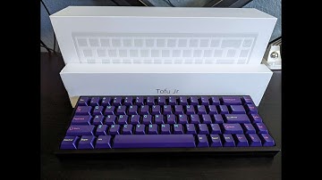 Tofu Jr Keyboard Build using Drop x Invyr Holy Pandas