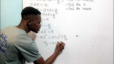 Binary Operation; Inverse