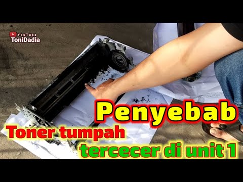 Penyebab toner tumpah dan tercecer di unit satu pada mesin fotocopy canon ir