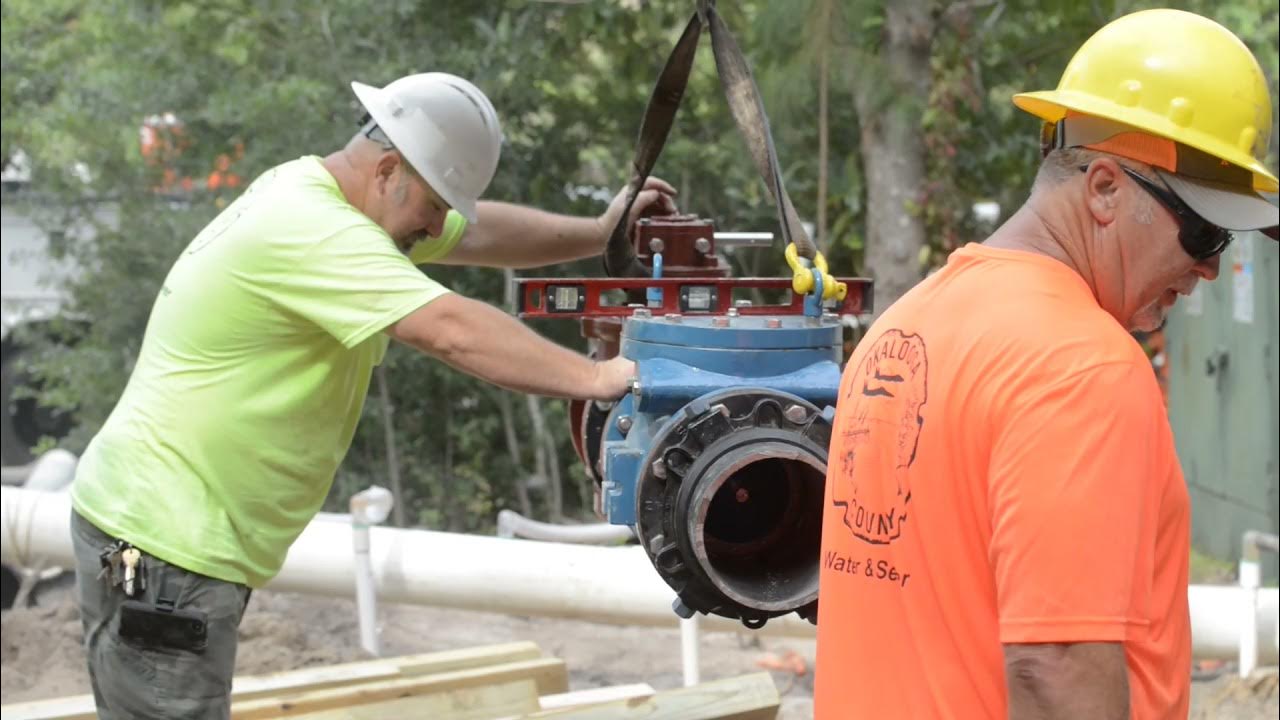 Okaloosa county water sewer crews refurbish lift station in niceville