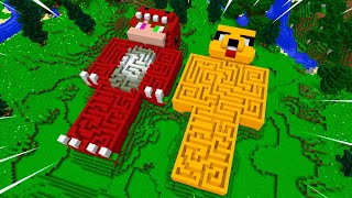 LABERINTO de MIKECRACK vs RAPTORGAMER 😱 LA BASE SECRETA MÁS SEGURA EN MINECRAFT - RAPTORGAMER