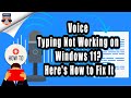 How to Fix Voice Typing Not Working on Windows 11?