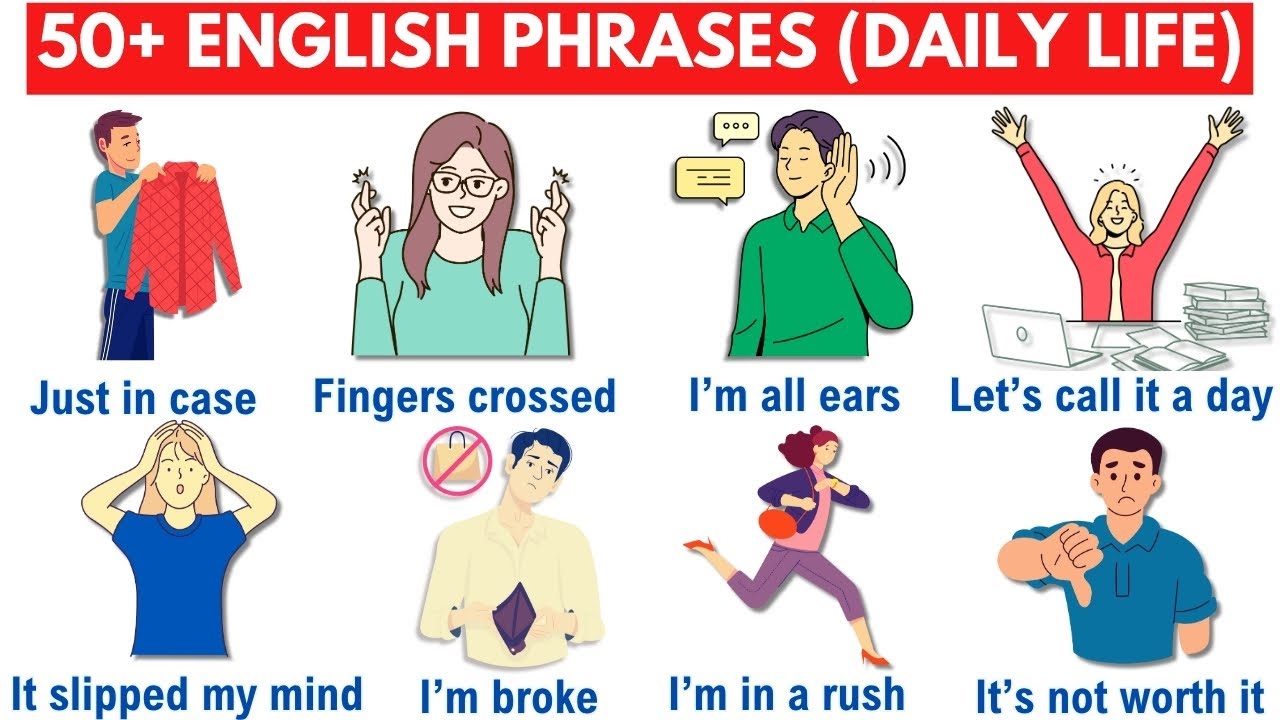 50+ English Phrases You MUST Know for Daily Conversation! - YouTube