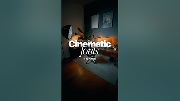 Best cinematic fonts to try in 2025 #editing #cinematic #fonts #design