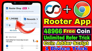 rooter unlimited coin trick 2022 | rooter app unlimited coin add trick | rooter refer bypass trick