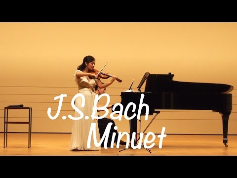 Kyoko Watanabe - J.S.Bach / Minuet in G major BWV Ahn.114 / Suzuki Methode