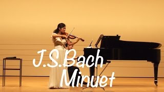 Kyoko Watanabe - J.S.Bach / Minuet in G major BWV Ahn.114 / Suzuki Methode