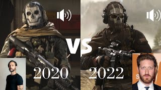 Jeff Leach vs Samuel Roukin Voice as Ghost | Ghost voice Comparison Call of Duty Modern Warfare II