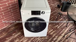 GE 24' 2.4 cu. ft. Capacity Front Load Washer/Condenser Dryer Combo