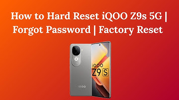 How to Hard Reset iQOO Z9s 5G | Forgot Password | Factory Reset Guide